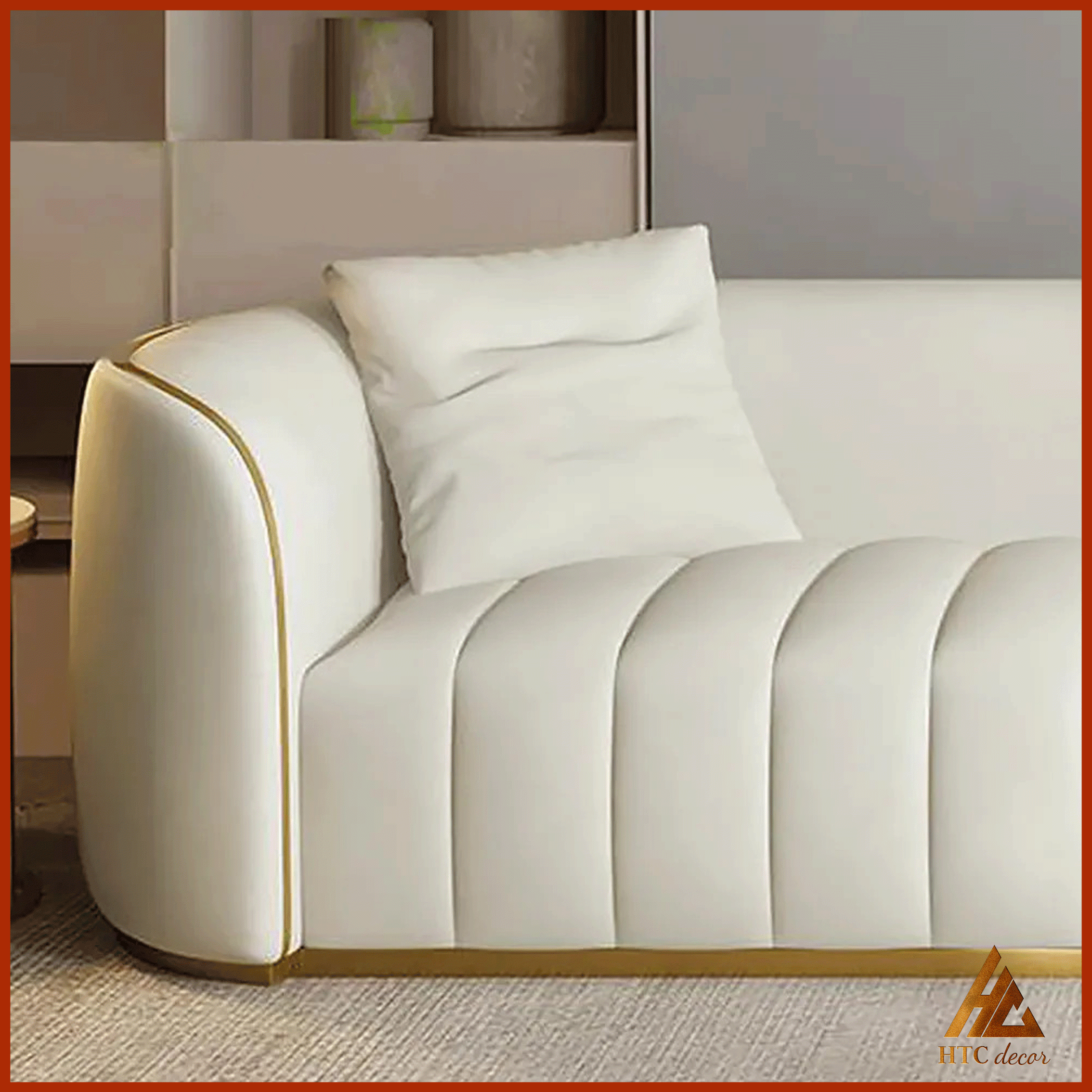 Ghế Sofa Băng Gold Da Simili